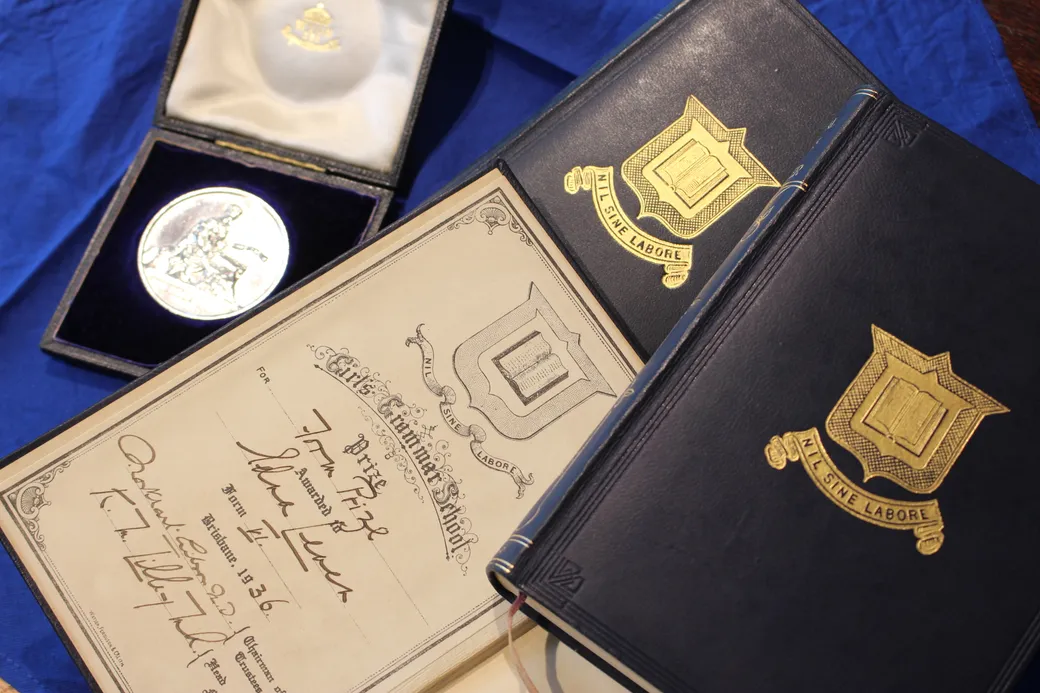 edna-leven's-lady-lilley-silver-medal-and-prize-books