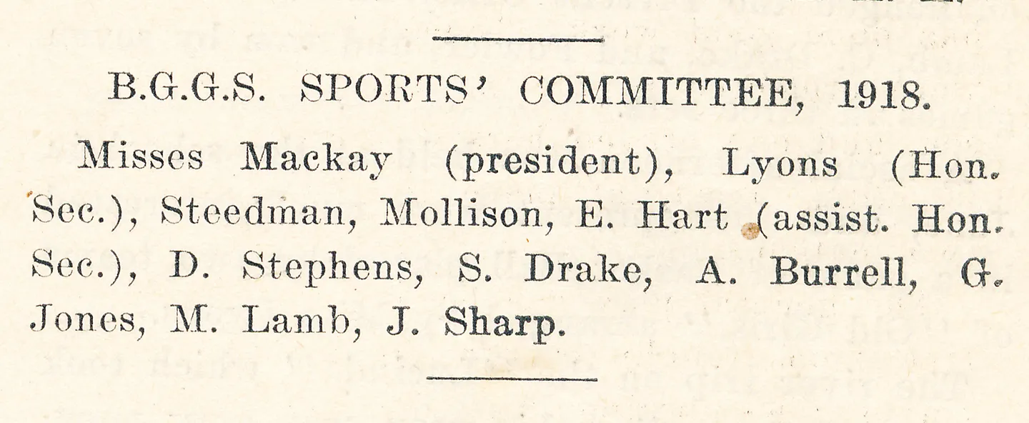 1918-bggs-sports'-committee